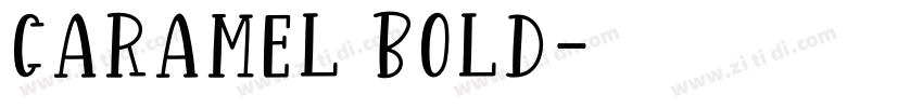 Caramel Bold字体转换
